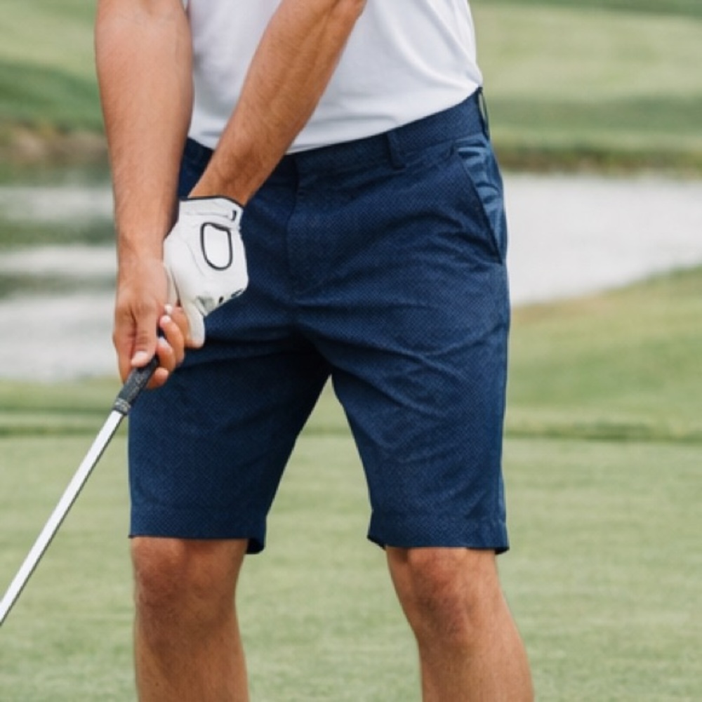 FootJoy FJ Men’s Golf Shorts Blue Patterned Size 36 Stretch Performance